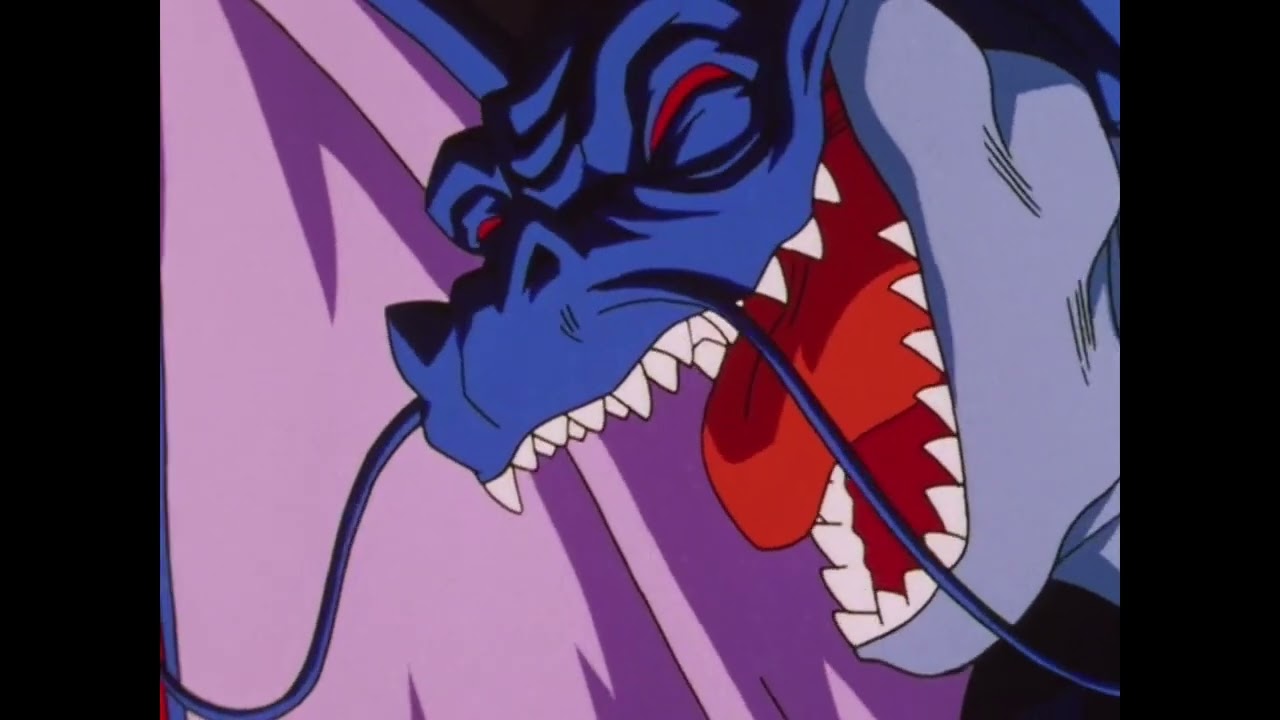 Dragon Ball GT but Black Smoke Shen Long is on screen