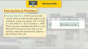 Ch 8|  HR | Computer | Class 5 | Ms Excel 2016 | For children