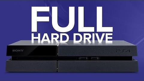 PS4: Hard Drive Full at 407GBs