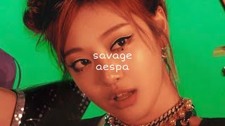 Savage - aespa ( sped up )