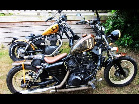 Video Suzuki LS 650 and Honda Shadow 125 fresh bobbers - youtube