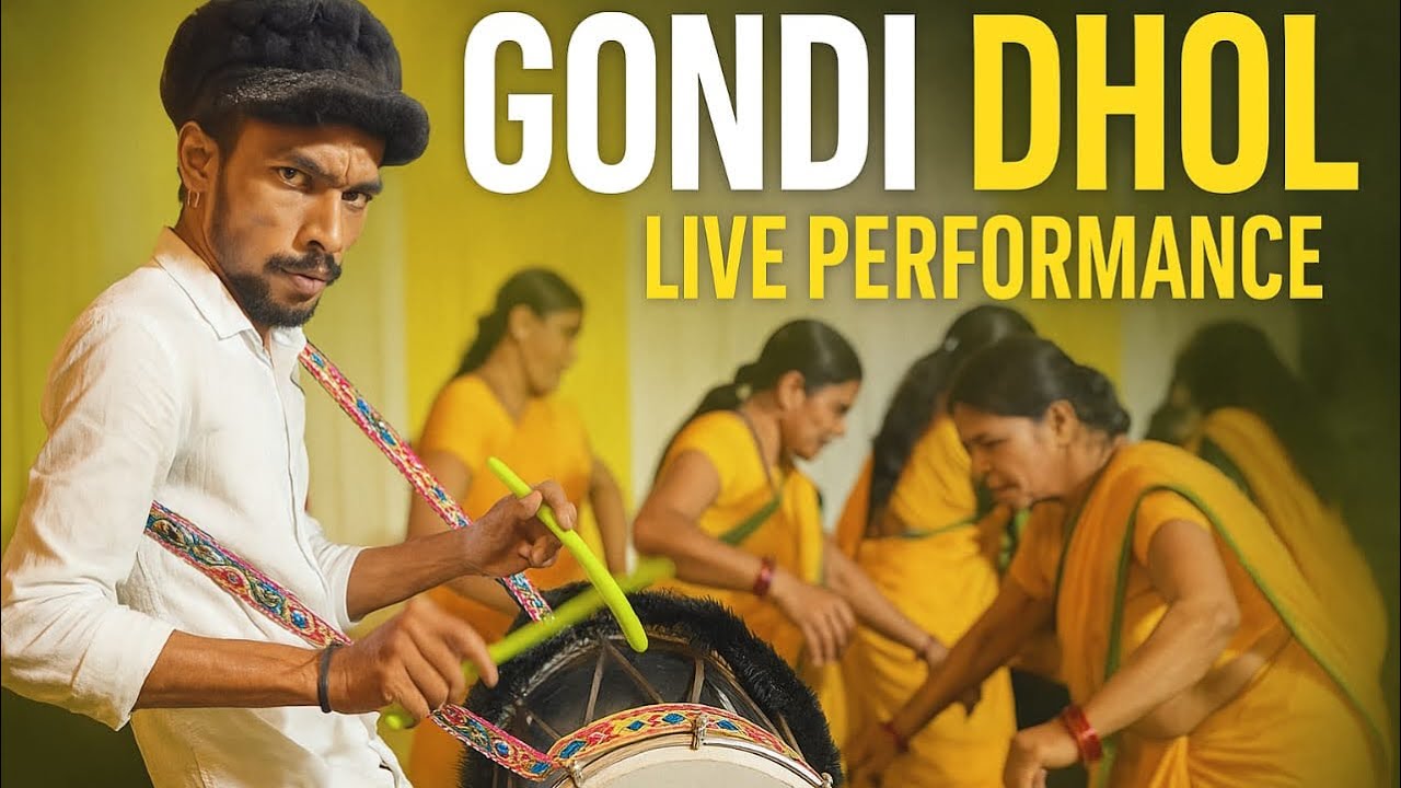 🔥 Gondi Dhol | Traditional Tribal Beats of India | Real Cultural Vibes 