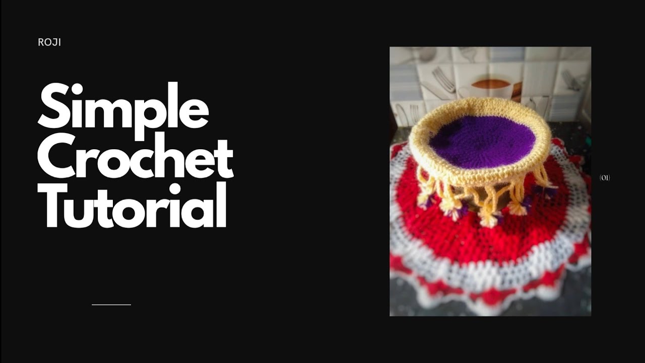 Simple crochet tutorial - YouTube