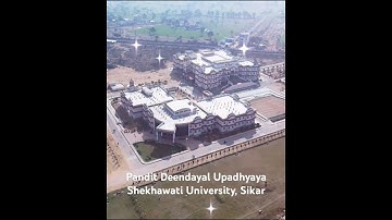 Pandit Deendayal Upadhyaya Shekhawati University, Sikar #pdususikar #sikar