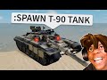 War tycoon funny moments t90 tank