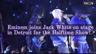 Eminem makes cameo with Jack White during Lions-Packers Thanksgiving halftime show!🎤🎶