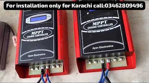 how to install 4 panles jinko 555W with 2 MPPT DC to AC Converter 1500 watt #installation