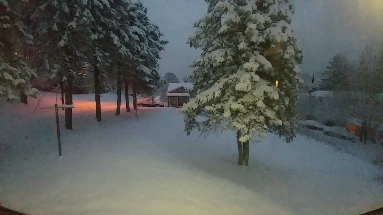 Time Lapse Snow (2.9.17) Full Storm Multi Camera View. - YouTube