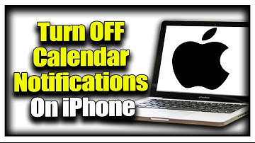How To Turn OFF Calendar Notifications On iPhone