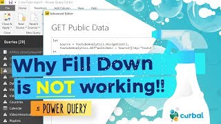 Fill down not working | Sample lesson from Power Query online course