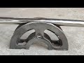 Simple And Easy Way For Bending Round Pipe / Easy ideas To Bend Steel Pipe into Half Circle