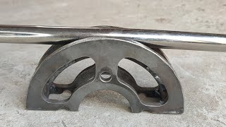 Simple And Easy Way For Bending Round Pipe / Easy ideas To Bend Steel Pipe into Half Circle