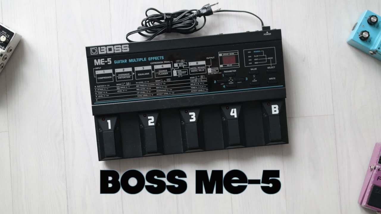 Barber barriere Også Boss ME-5: Analog effects processor - YouTube