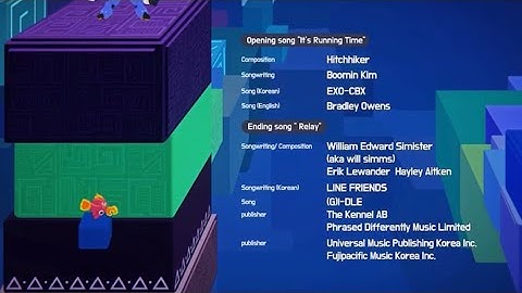 Running Man Animtaion Season2 Ending Relay English Part1#gidle #relay