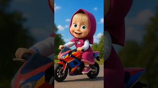 Download Lagu Masha is very happy to have a mini motorbike || masha and the bear MP3