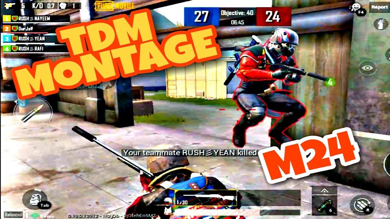 M24 TDM MONTAGE | PUBG MOBILE | DURJOY - YouTube