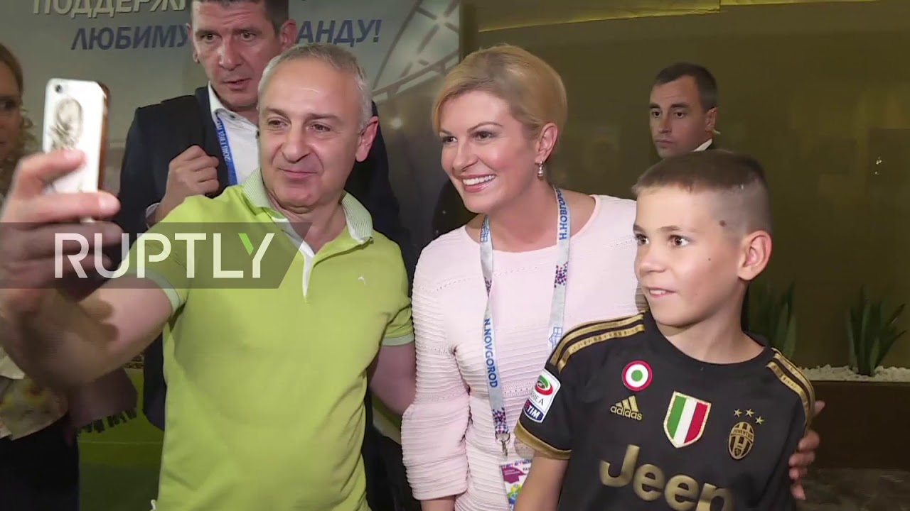 Croatia president celebrates World Cup win at NATO summit