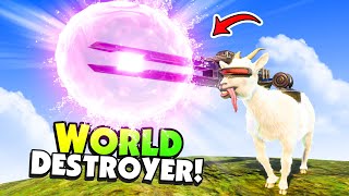 My Stupid GOAT Used the MOST POWERFUL WEAPON in Goat Simulator 3