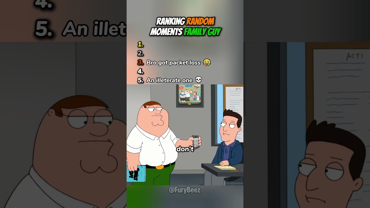 Ranking Random Moments in Family Guy