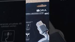 Cable Micro Usb V8 2.1 Amperes Datos Carga Rapida 1hora