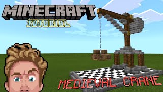 Minecraft Tutorial: How To Build A Realistic Medieval Crane - Easy Build!