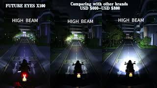 $480 Future Eyes Fog Lights VS $750-$1000 Branded Motorcycle Fog Lights Comparison Test