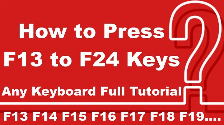 How to Press F13 to F24 Keys | Where is F13 to F24 Keys | Any Keyboard [Full Tutorial]