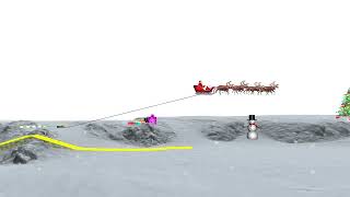 Holiday greeting from EIVA (featuring Santa towing a ScanFish ROTV)