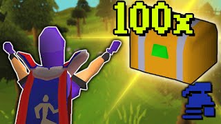 Collecting 100 easy clue caskets... (GIM #58)