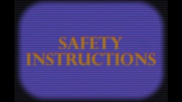 Video Cassette 1: Safety Instructions | The Man From The Fog 1.2 TRAILER