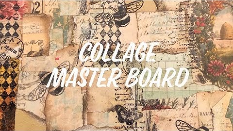 Making a collage master board from scraps #junkjournal #masterboard #collage