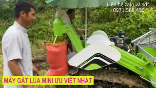 Máy gặt lúa mini ưu việt được bà con sử dụng nhiều nhất hiện nay