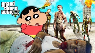 GTA 5 : SHINCHAN killed zombie FRANKLIN