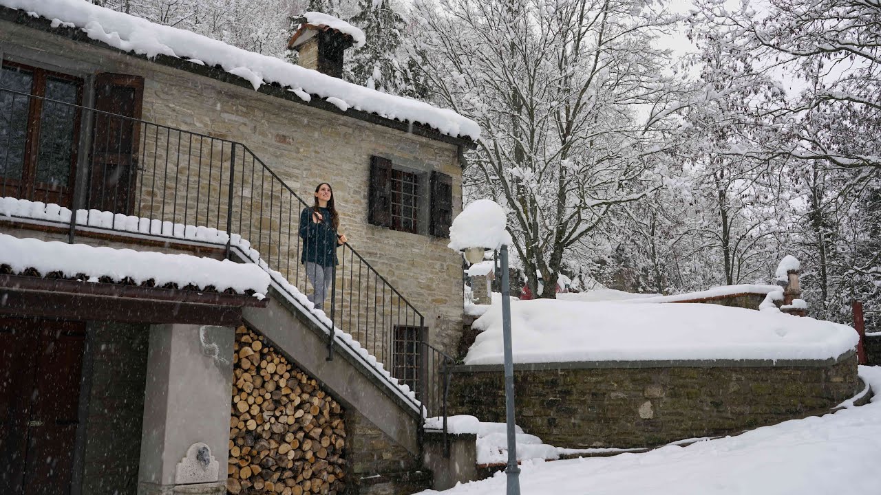 Una Vita appartata nel Bosco | Giornate d'Inverno: Lavori quotidiani, Silenzio, Stufa a Legna #48