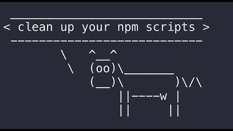 Conditionally running npm scripts