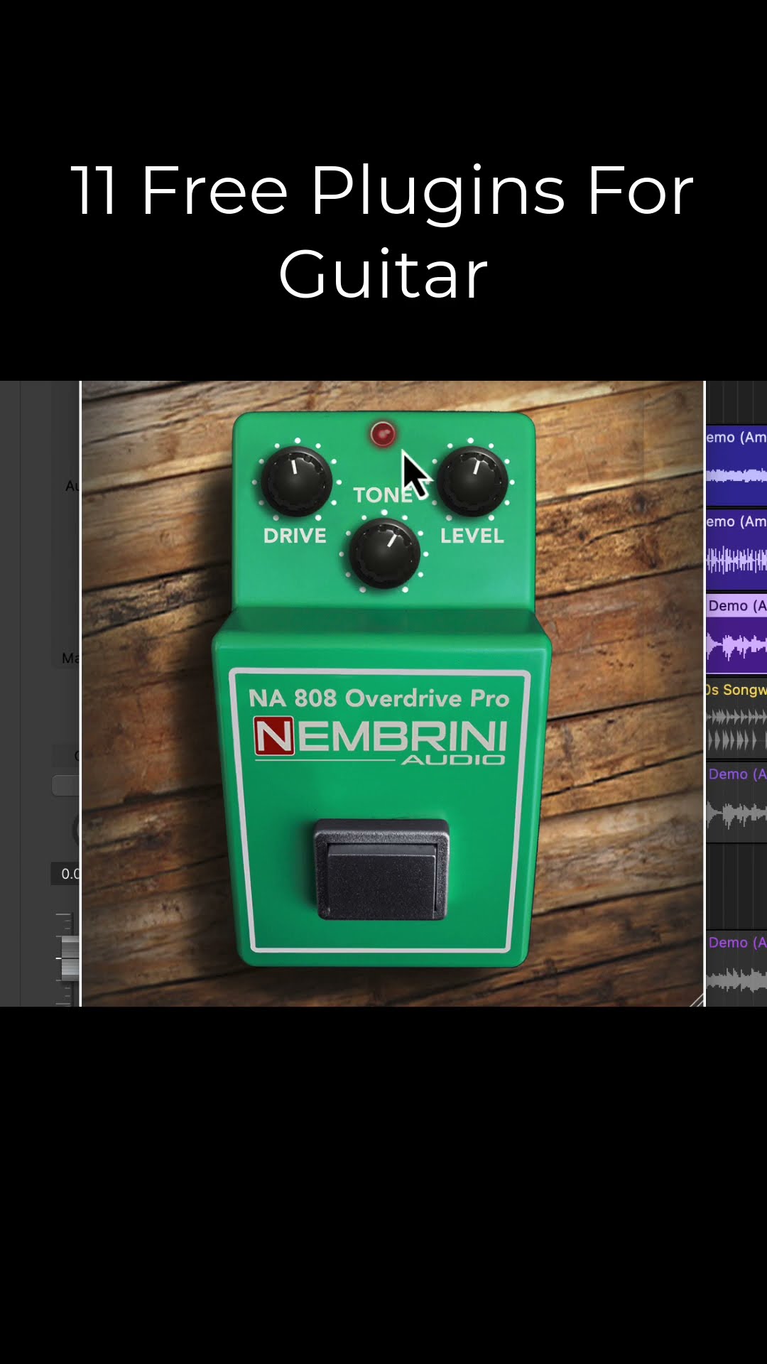 Free Ibanez TS808 Tube Screamer Clone VST AU AXX iOS