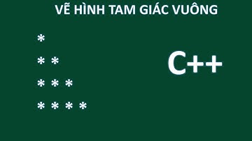C++ VẼ HÌNH TAM GIÁC VUÔNG DƯỚI TRÁI