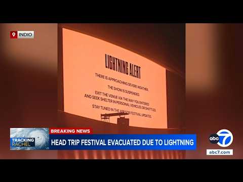 Head Trip music festival ends show early due to lightning in Indio