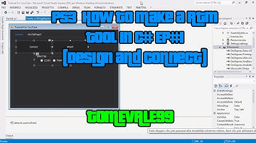 PS3 How to make a RTM Tool in C# EP#1 (Design and Connect)