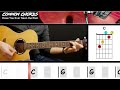 Have you ever seen the rain  ccr  guitar lesson  common chords