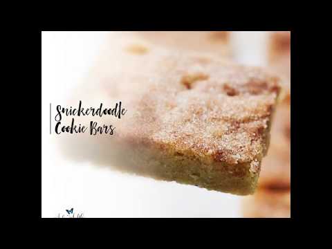 Snickerdoodle Cookie Bars