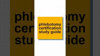 NHA Phlebotomy Certification Study Guide: Pass on Your First Try! #phlebotomyexam #orderofdraw