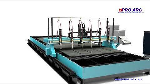CNC PLASMA CUTTING MACHINE WITH MULTI TORCH STRIP