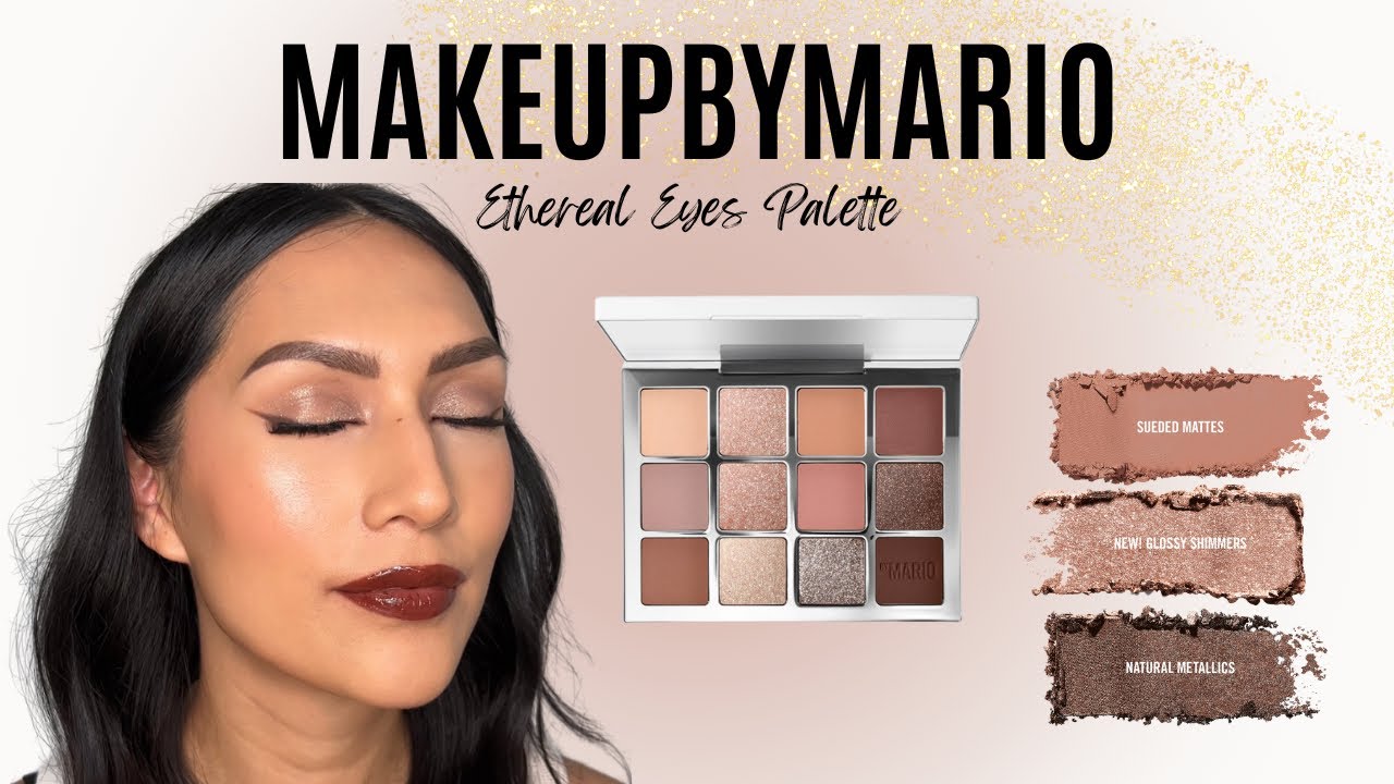 MAKEUP BY MARIO ETHEREAL EYES PALETTE REVIEW + SIMPLE EYE LOOK YouTube