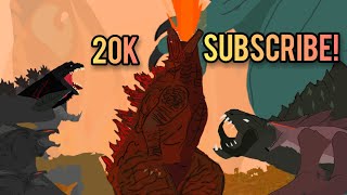 special 20k subscribe!!!!!!!! gojiramania | Godzilla, kong, ghidorah, mothra, rodan