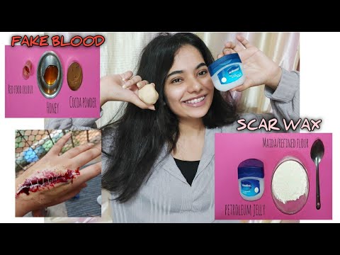 HOW TO MAKE SCAR WAX AND FAKE BLOOD!!!