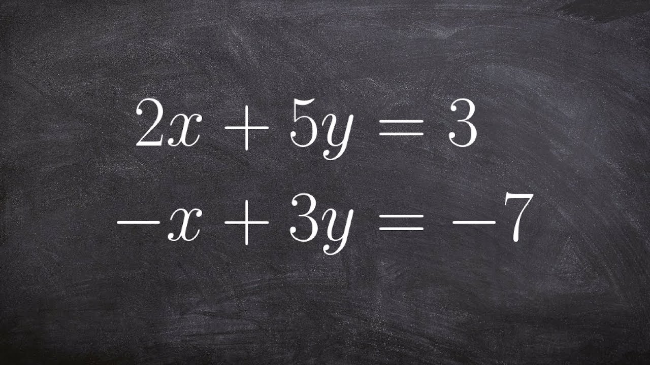 Using elimination to solve a system