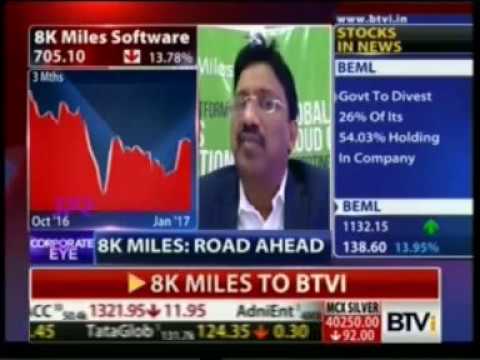 8K Miles Q3 Results 2017 - Mr. Suresh V - Bloomberg TVI Corporate Eye with