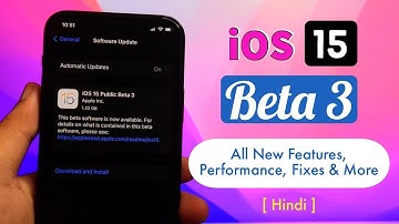 iOS 15 Beta 3 - All New Features, Performance & More | HINDI