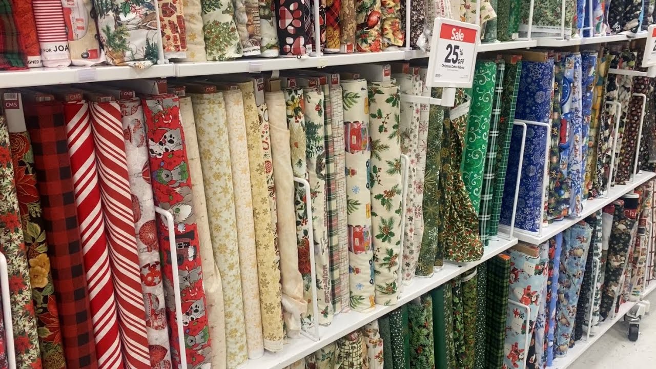 joann Christmas fabrics & more // shop with me YouTube